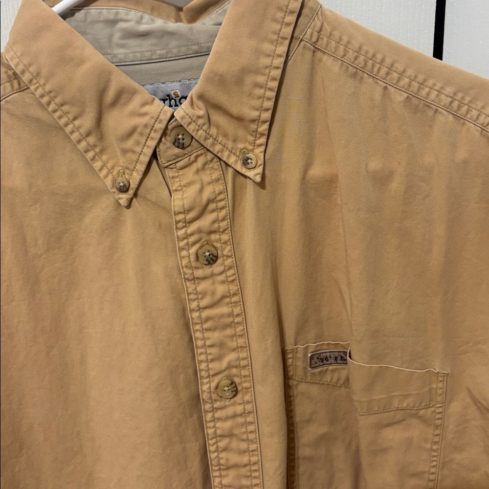 Carhartt Beige Cotton Button-Up Shirt - Picture 2 of 4